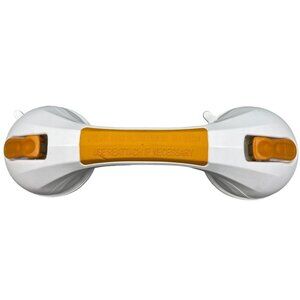 Drive medical white orange suction cup grab bar release levers adjustable READ